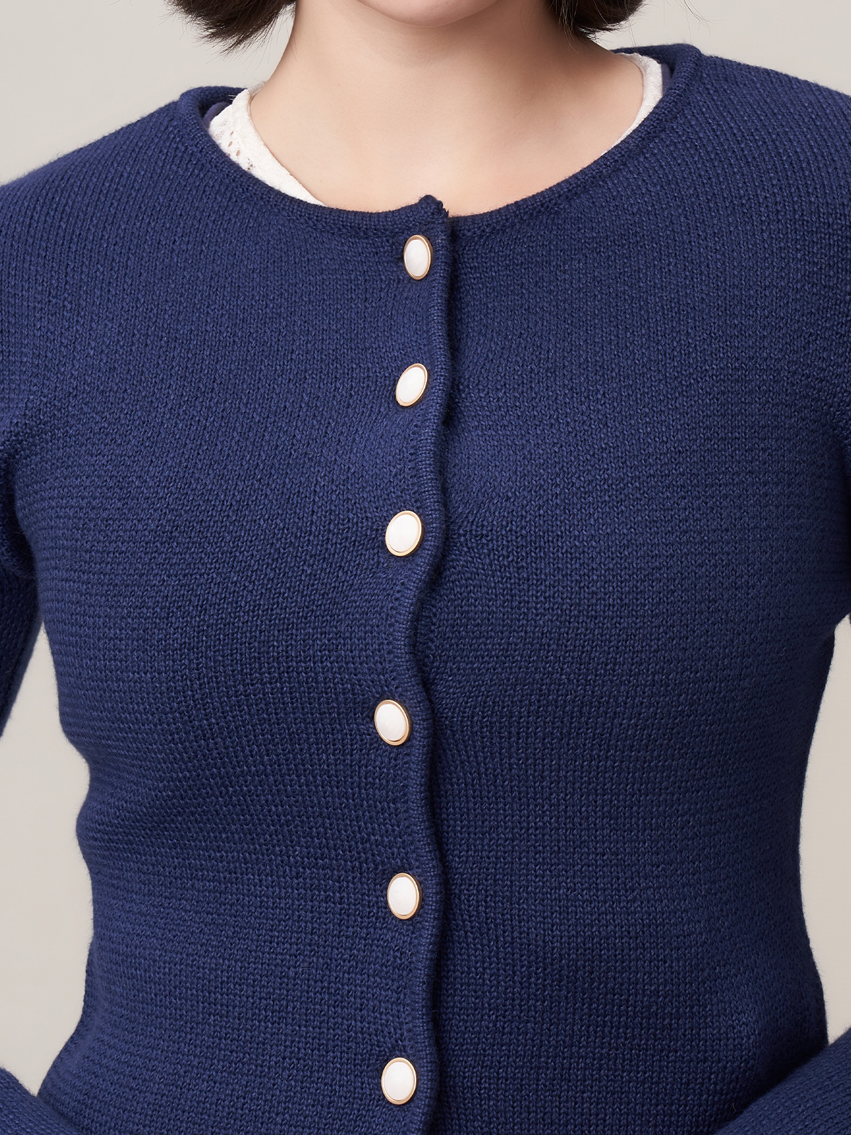 Dirndl Kurzarm in Marineblau