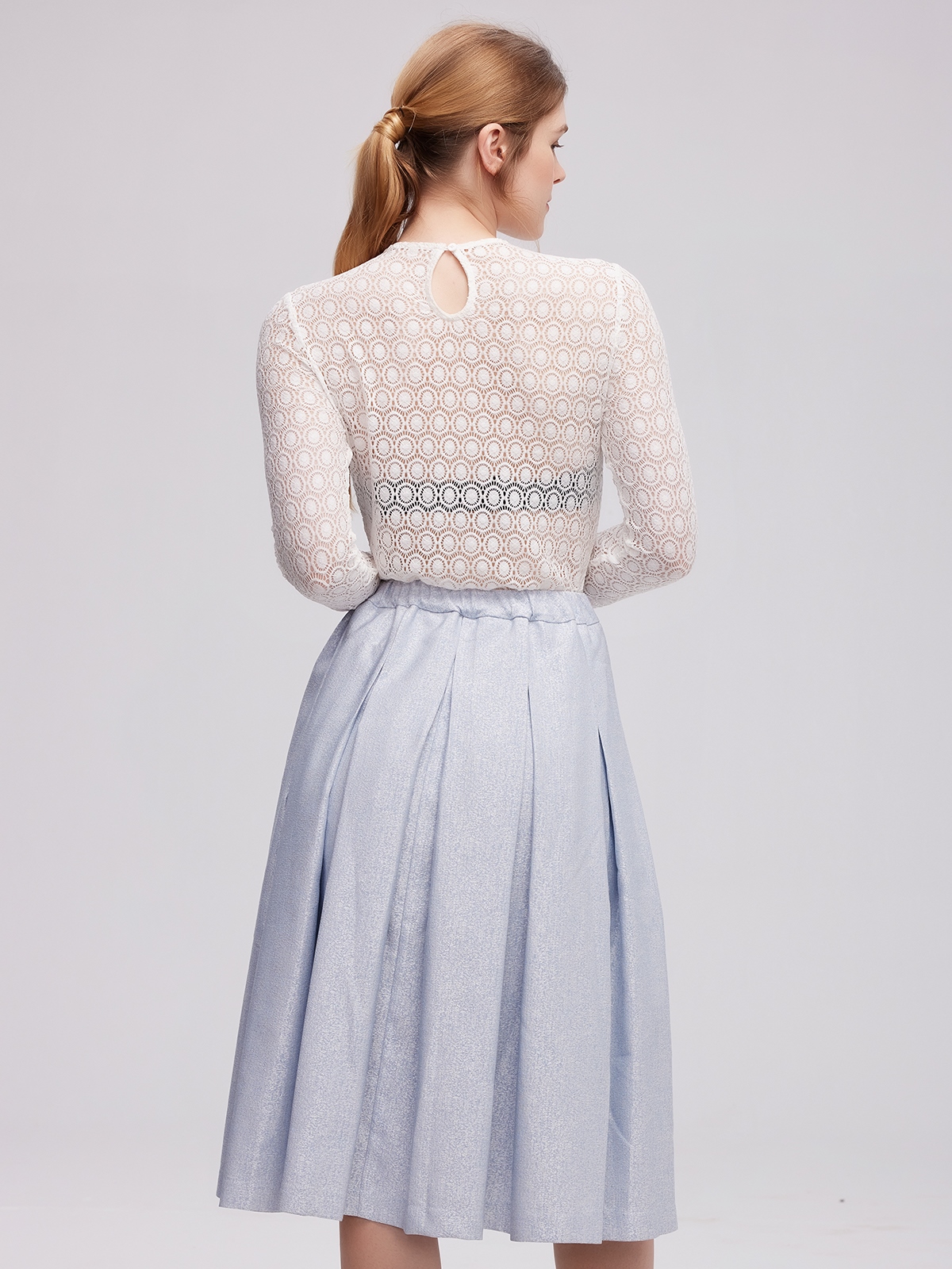Dirndl Blau Spitze