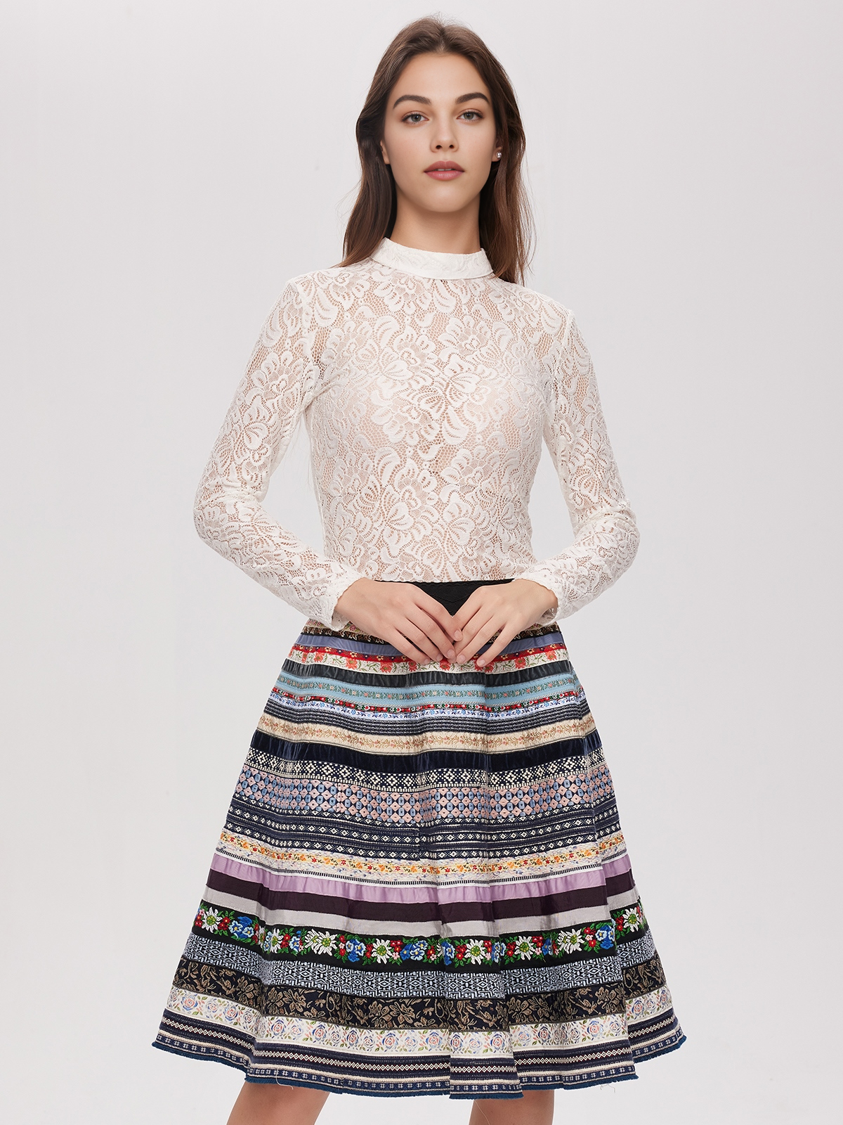 Dirndl mit blauer Bluse